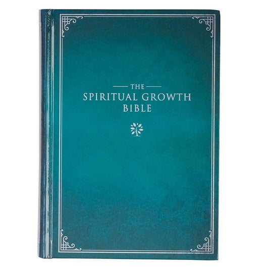 NLT, The Spiritual Growth Bible Hardcover, Teal