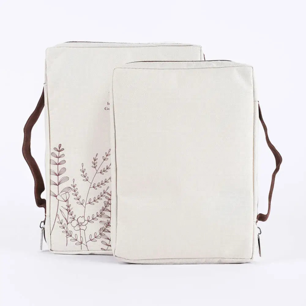 Canvas Bible Cover - Isaiah 40:8 Wildflowers - L