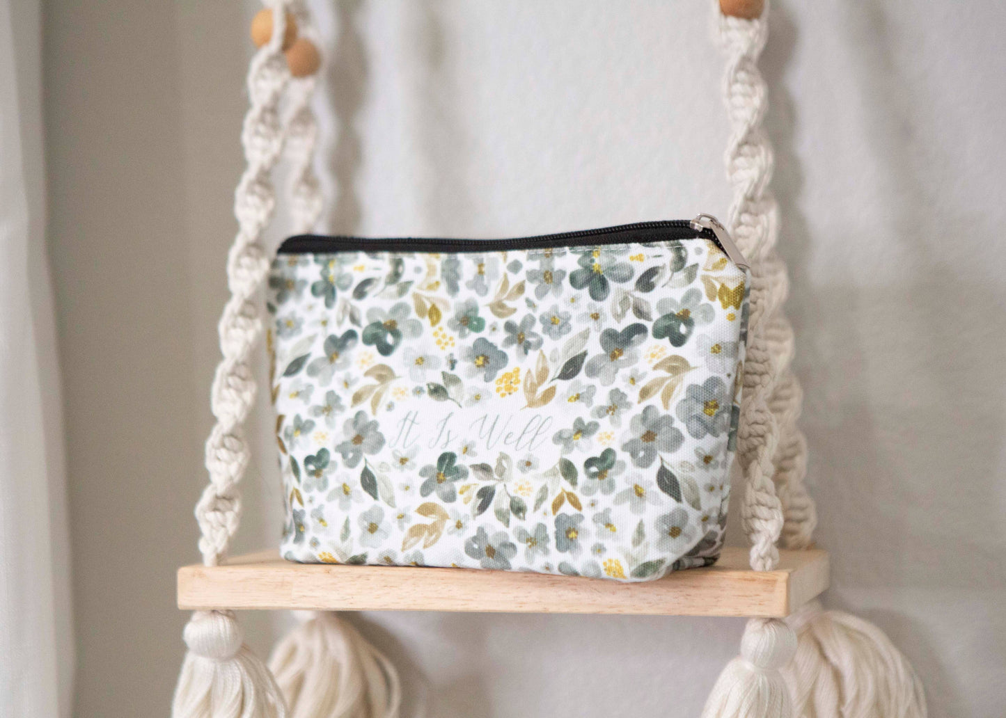 It Is Well Bible Study Pen Pouch | Bible Verse Pencil Case