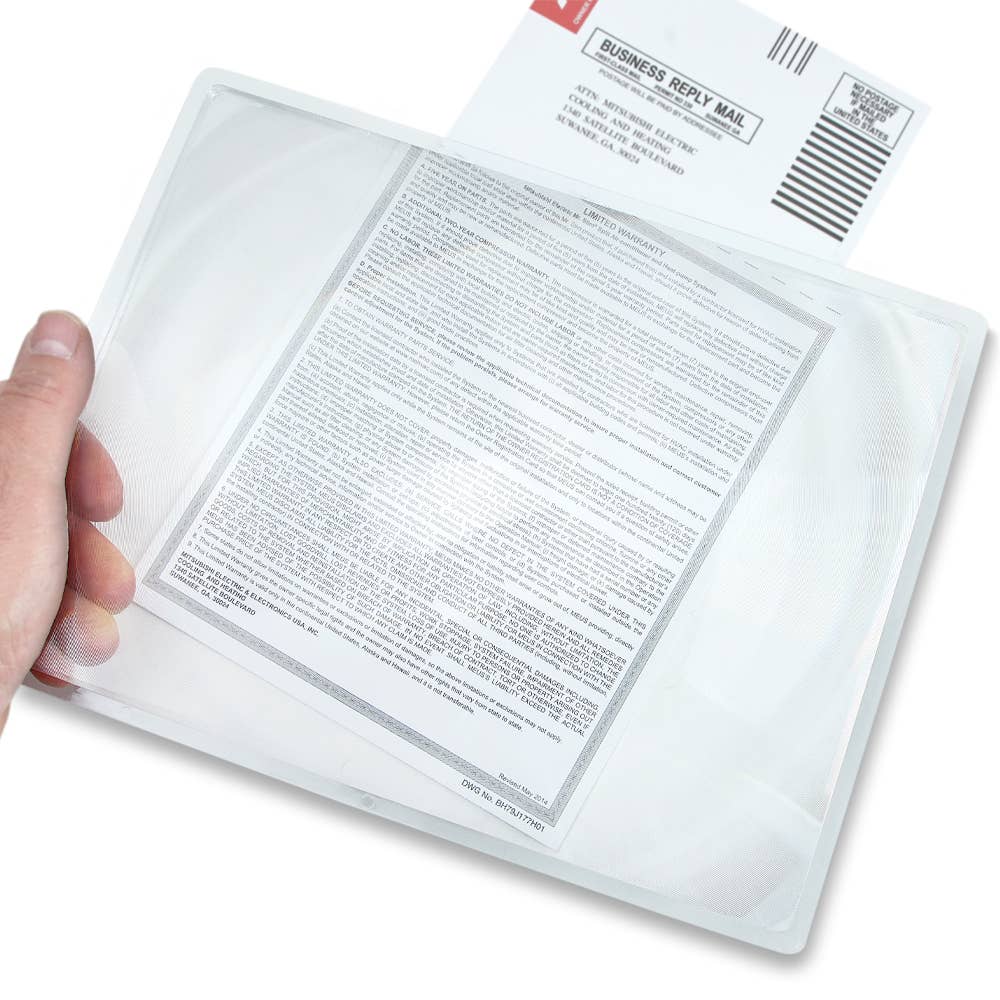 Page Magnifier, 2x Rigid Frame Sheet Magnifier, Reading Aid