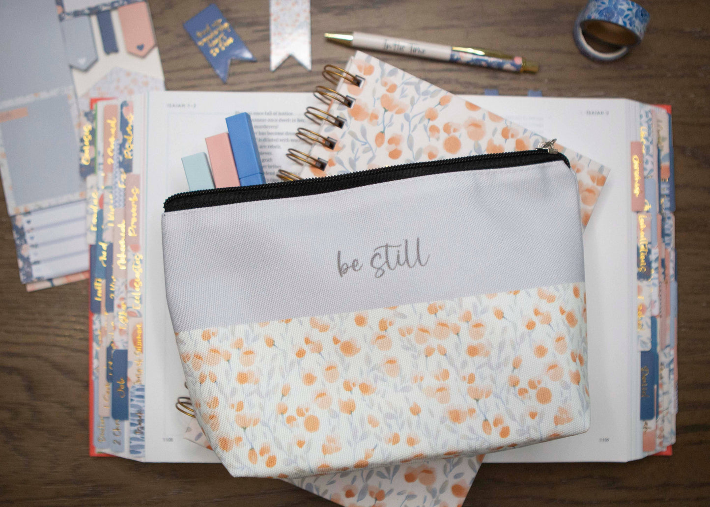 Be Still Bible Pencil Case | Bible Pencil Bag