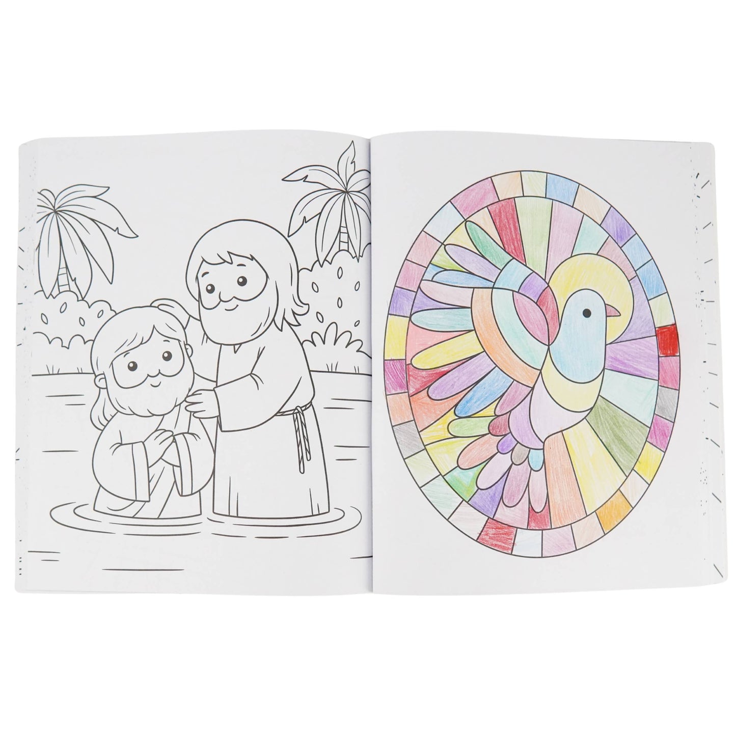 Bible Coloring Book with Stickers for Kids