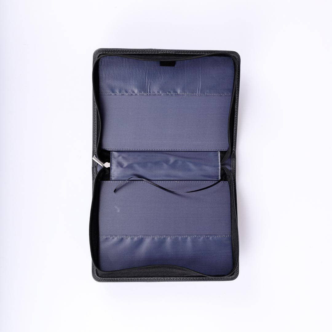 Bible Cover Imitation Leather Unshakable Faith Grey/Black L