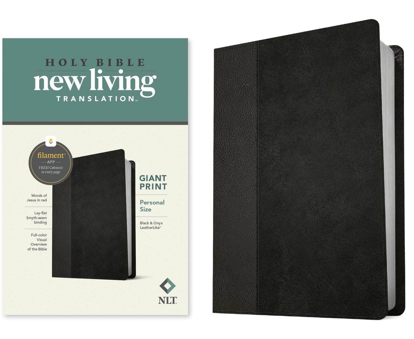 NLT Personal Size Giant Print Bible, Filament Enabled