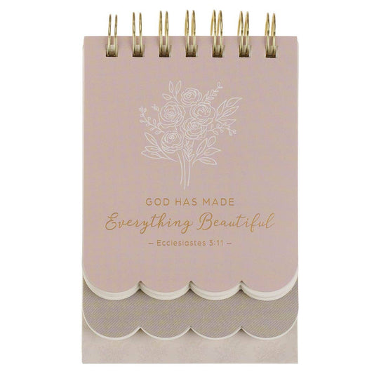 Spiral Notepad SM Pink Everything Beautiful Ecc. 3:11