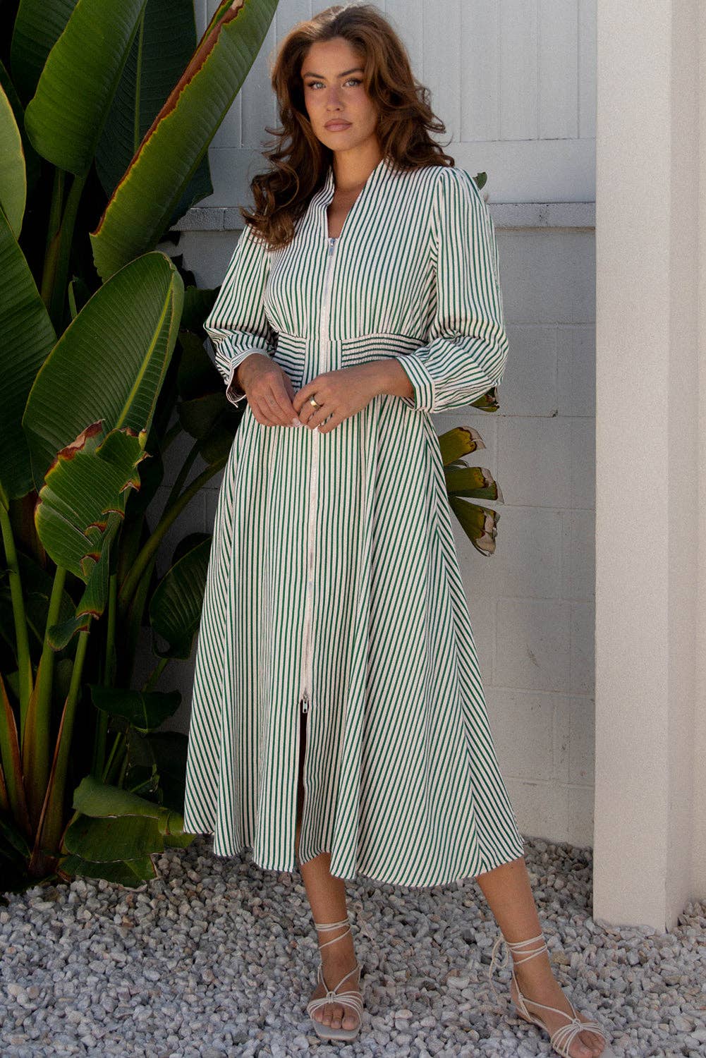 Veracella High Waist Midi Dress