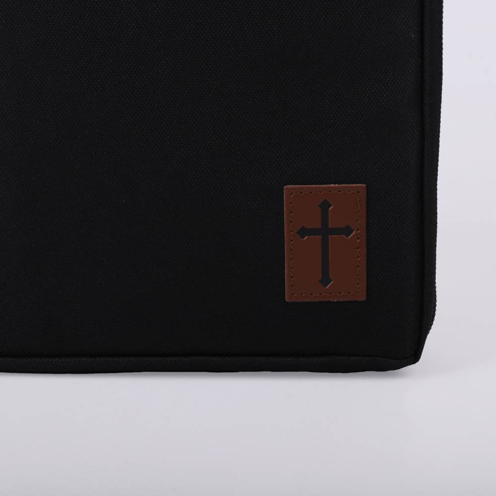 Bible Cover Canvas Cross Patch XL