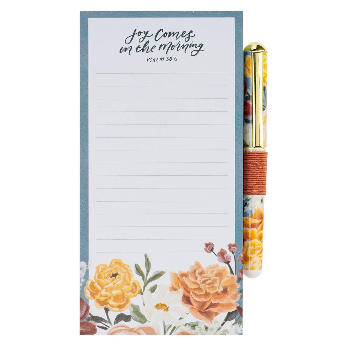 Magnetic Shopping List w/pen Joy Comes in the Morn Ps 30:5