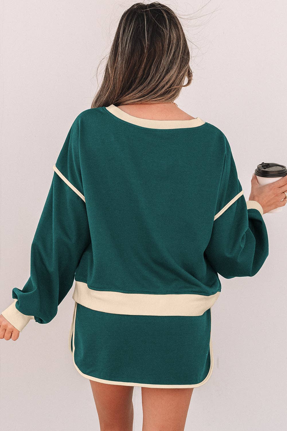 Violeta Loose Pullover Skort Set